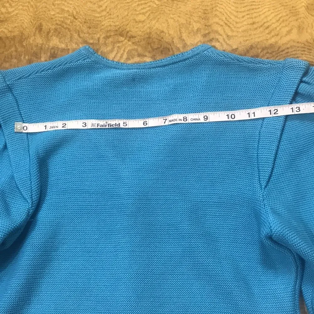 Vintage Geiger of Australia Women Blue Sweater Size 34